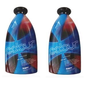 2 - Colour Bronzer, Ice Hot, Dark Tanning Lotion 10 oz each by SUPRE